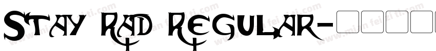 Stay Rad Regular字体转换